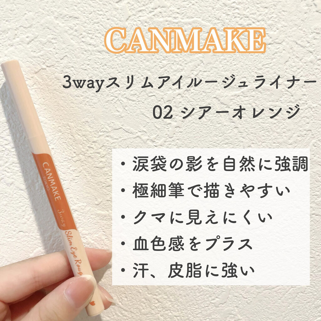 3wayスリムアイルージュライナー/キャンメイク/リキッドアイライナーを使ったクチコミ（3枚目）