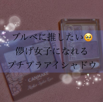 パーフェクトスタイリストアイズ/キャンメイク/アイシャドウパレットを使ったクチコミ(1枚目)