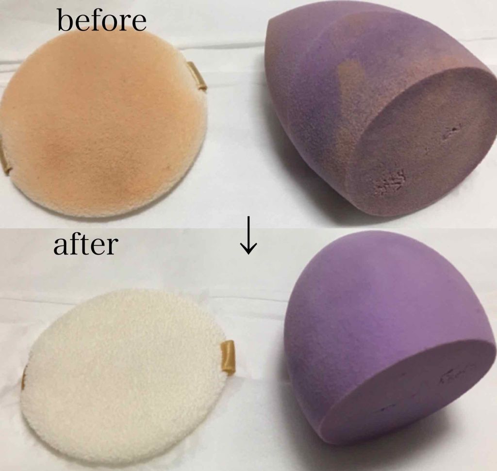 パフ・スポンジ専用洗剤/DAISO/その他化粧小物を使ったクチコミ（2枚目）