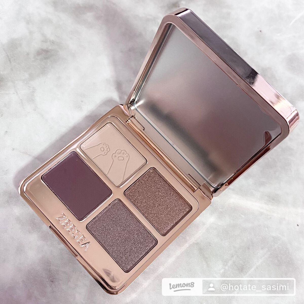 アニマルアイシャドウ(4シェード) 08 縁結び御守/ZEESEA/アイシャドウパレットを使ったクチコミ（2枚目）
