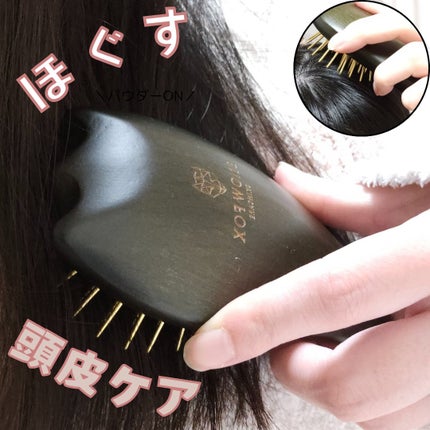 プレミアム FOX カッサ ゴースト ヘアブラシ ブラック/SNOW FOX SKINCARE/ヘアブラシを使ったクチコミ(2枚目)