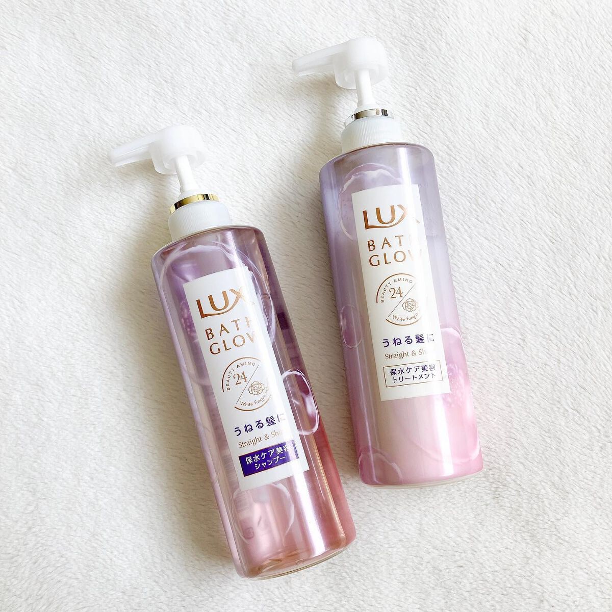 バスグロウ ストレート&シャイン シャンプー/トリートメント/LUX/市販シャンプーを使ったクチコミ（1枚目）