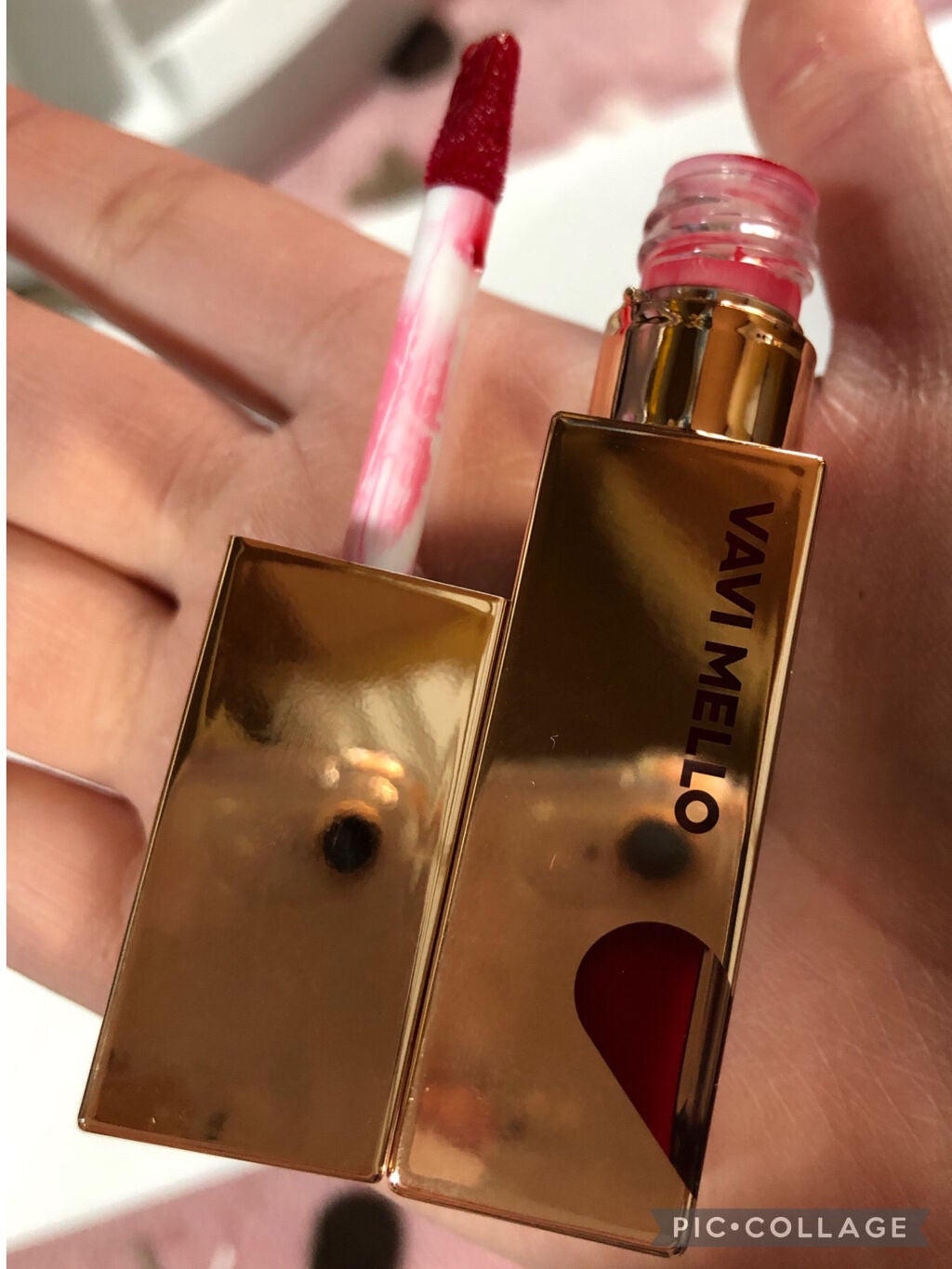 ハートウィンドウリップティントオイルタイプ/VAVI MELLO/リップグロスを使ったクチコミ(3枚目)
