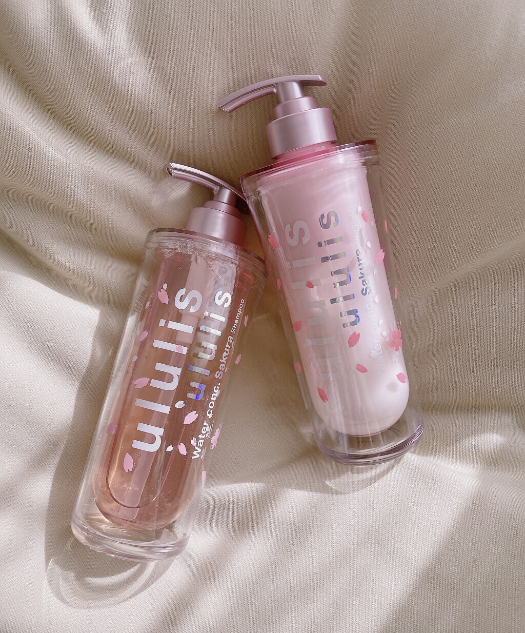 ウォーターコンク モイスト シャンプー（桜ver.)/ヘアトリートメント(桜ver.)/ululis/市販シャンプーを使ったクチコミ（1枚目）