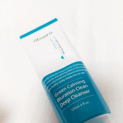 グリーンカーミングブルーレーションクリーンディープクレンザー/obsero/洗顔フォームを使ったクチコミ(1枚目)