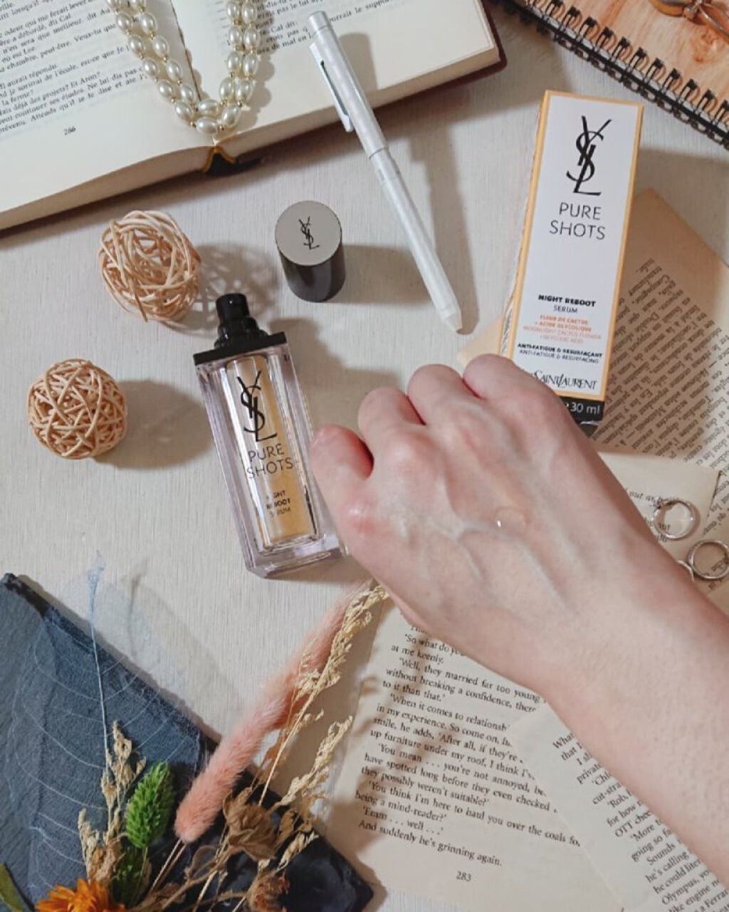 ピュアショット ナイト リチャージセラム/YVES SAINT LAURENT BEAUTE/美容液を使ったクチコミ(2枚目)