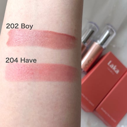 ボンディンググロウリップスティック/Laka/口紅を使ったクチコミ(4枚目)