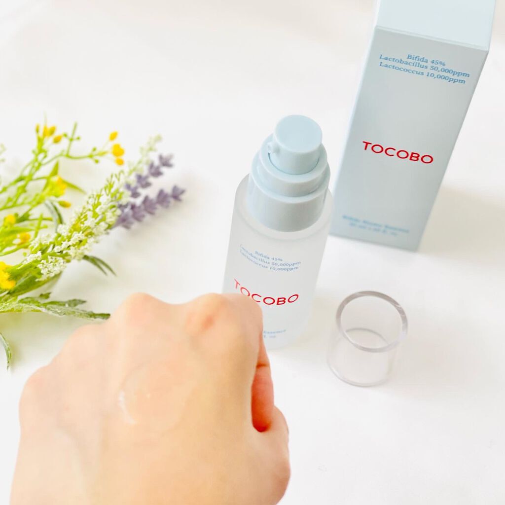 TOCOBO ビフィダバイオームエッセンスのクチコミ「肌のバリア強化、バランス調節、活力UPにおすすめ！
高含量の乳酸菌発酵成分も配合されています🙌.....」（2枚目）