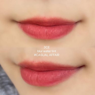 3CE BLUR WATER TINT #DOUBLE WIND/3CE/口紅を使ったクチコミ（3枚目）