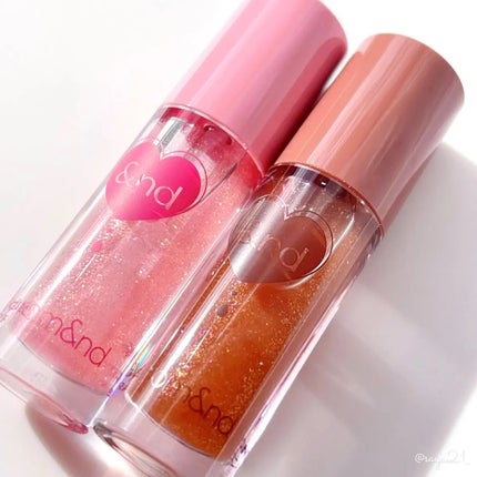 グラッシーコーティンググロス/&nd by rom&nd/リップグロスを使ったクチコミ(1枚目)