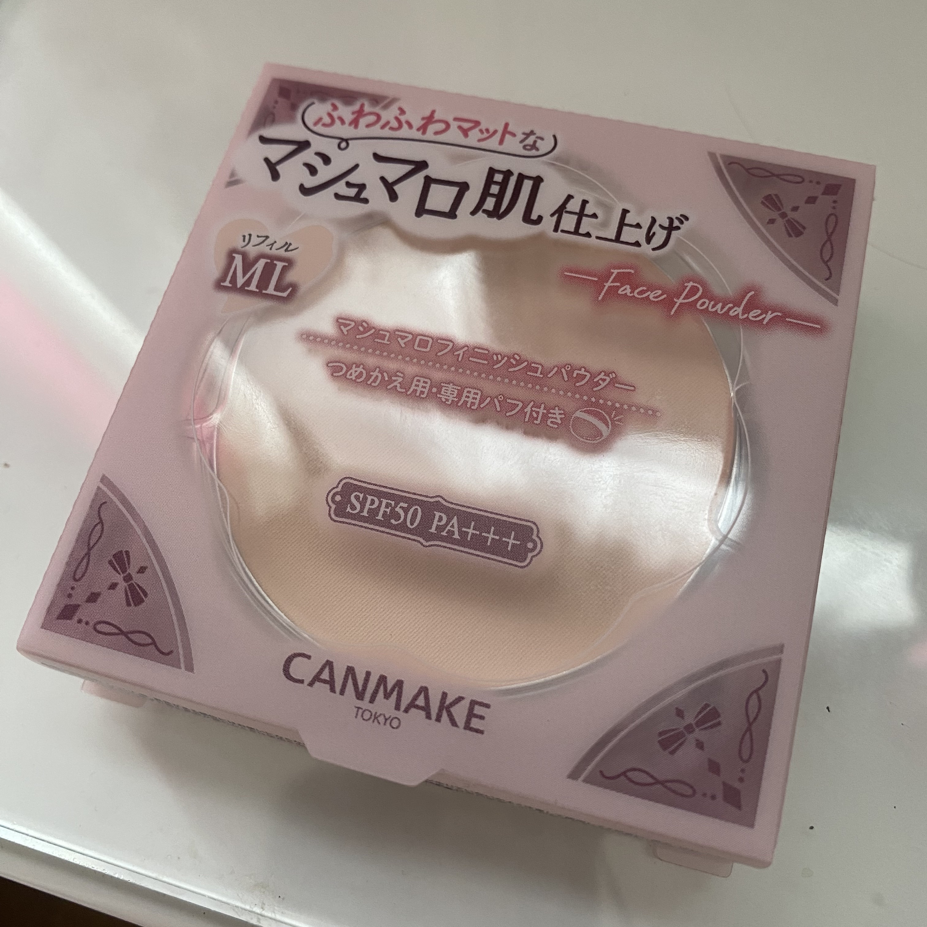 マシュマロフィニッシュパウダー ML マットライトオークル（リフィル）/キャンメイク/プレストパウダーを使ったクチコミ（1枚目）