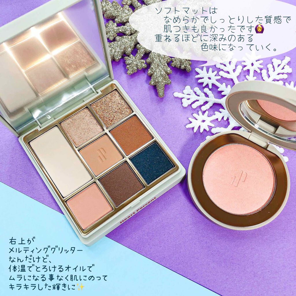 ドットオンムードアイパレット/Heart Percent/アイシャドウパレットを使ったクチコミ(10枚目)