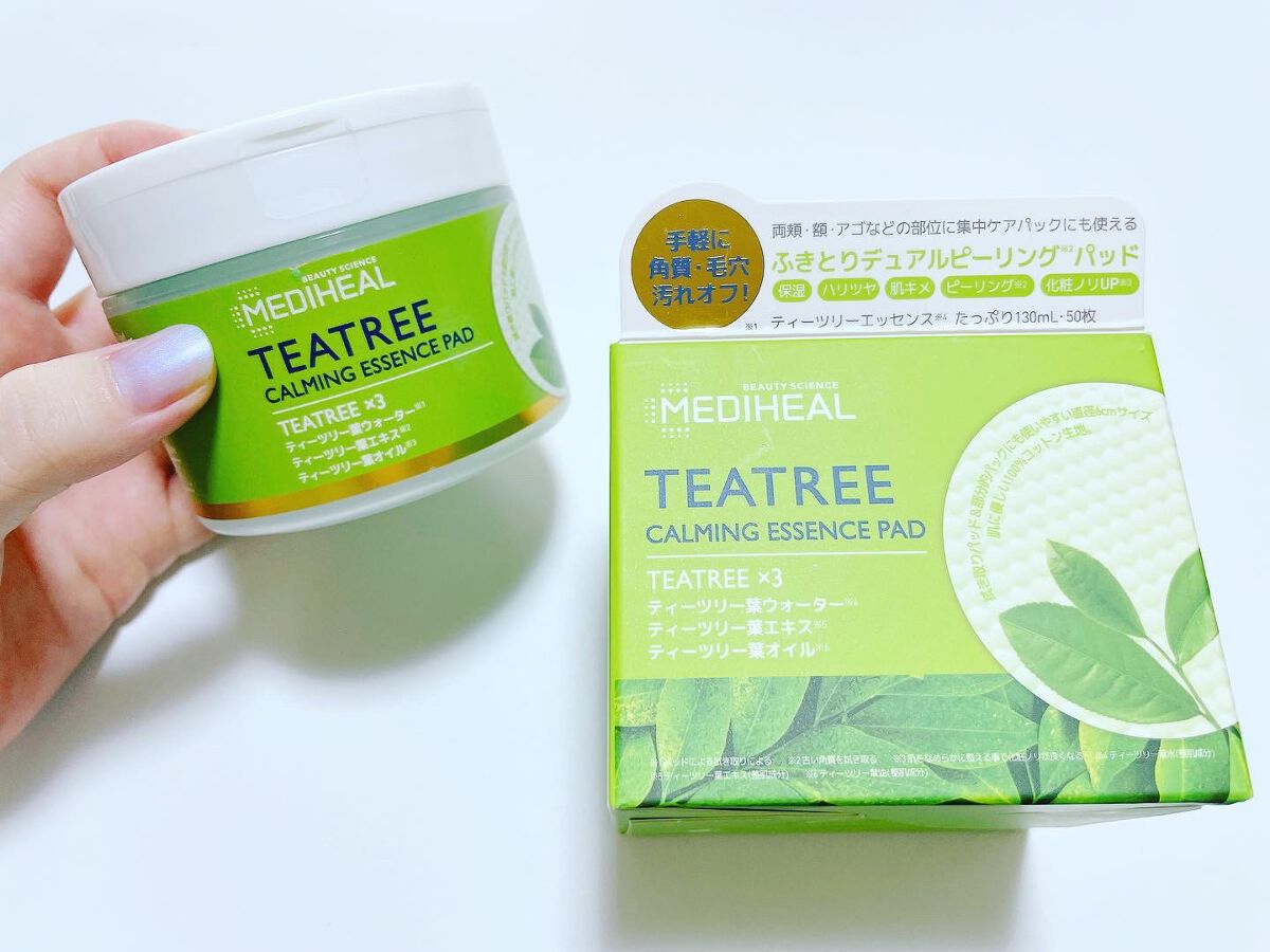ティーツリーカーミングエッセンスパッド/MEDIHEAL/トナーパッドを使ったクチコミ（1枚目）
