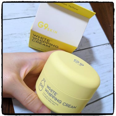 G9SKIN WHITE WHIPPING CREAM(ウユクリーム)のクチコミ「【G9 SKIN ✡ ウユクリーム】
韓国コスメ(^^)化粧下地クリーム

✡使った商品
G9.....」（1枚目）