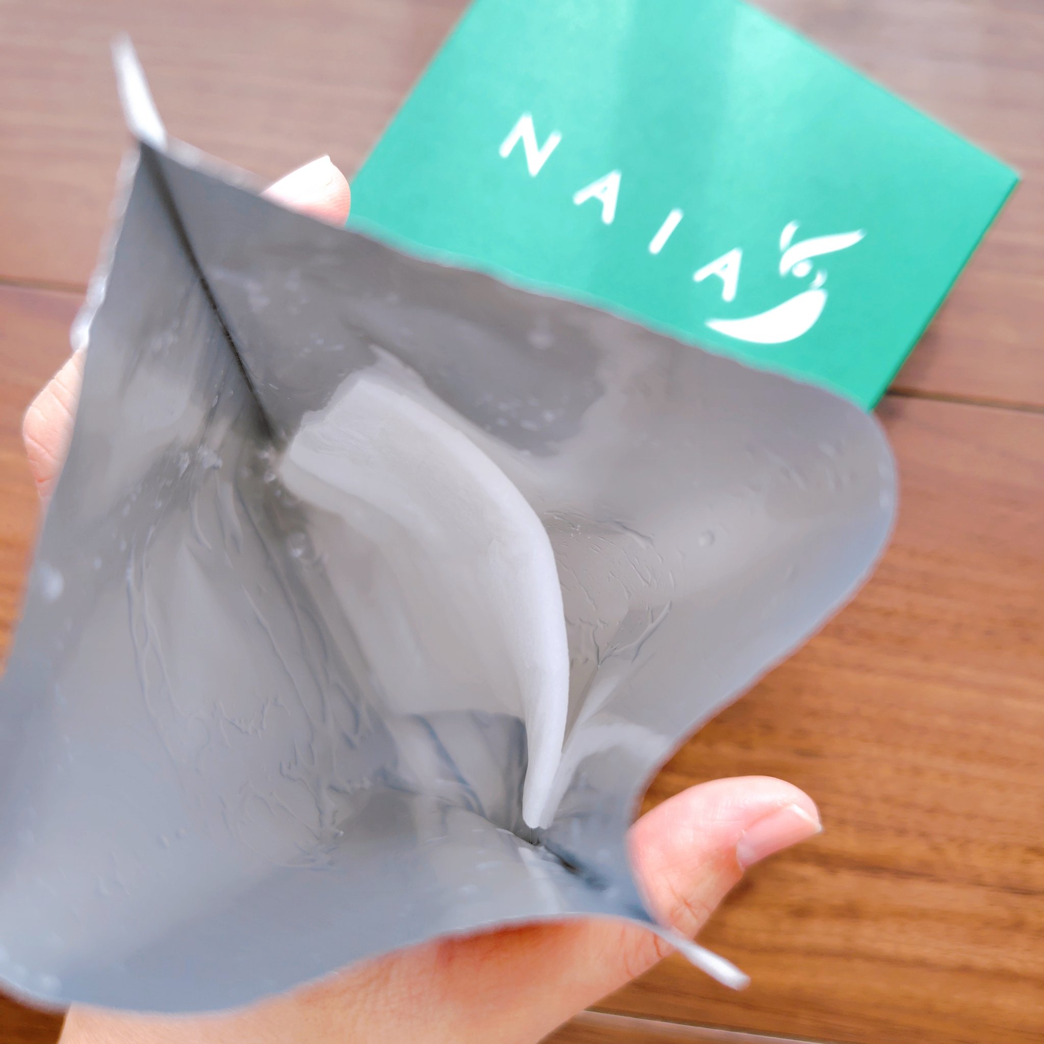 酒粕フェイスマスク 7枚入り（個包装）/NAIA/シートマスク・パックを使ったクチコミ（3枚目）