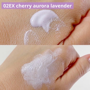 ジルスチュアート　イルミネイティング セラムプライマー 02 EX cherry aurora lavender ＜ミッドナイトチェリー＞（限定色）/JILL STUART/化粧下地を使ったクチコミ（3枚目）