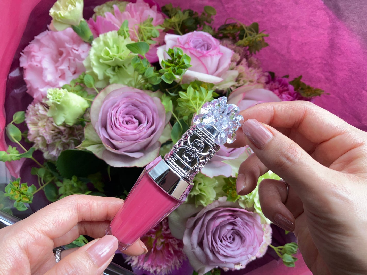 ジルスチュアート クリスタルブルーム リップブーケ セラム/JILL STUART/リッププランパーを使ったクチコミ(1枚目)