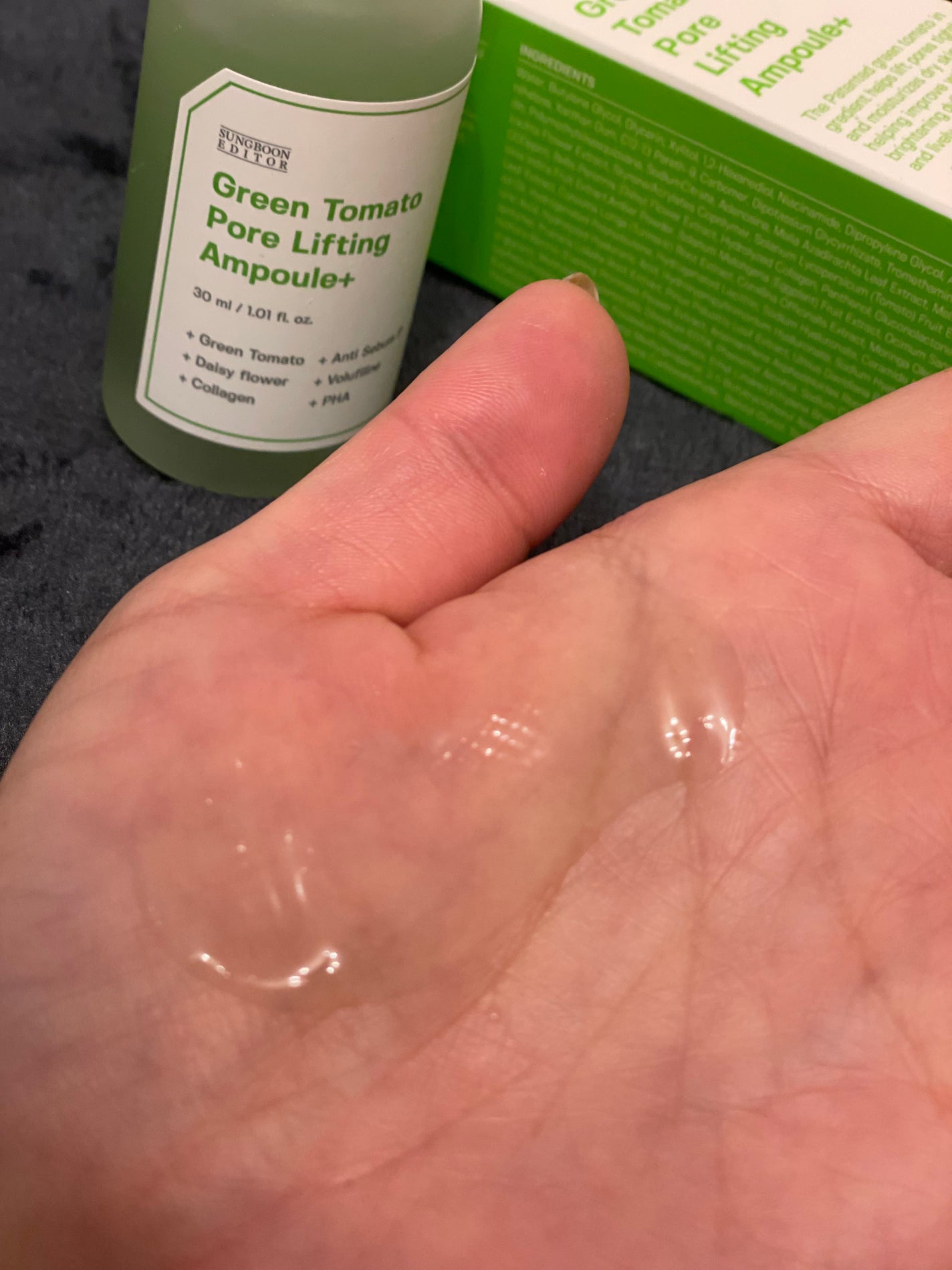 グリーントマトポアリフティングアンプル+/SUNGBOON EDITOR(成分エディター)/美容液を使ったクチコミ(4枚目)