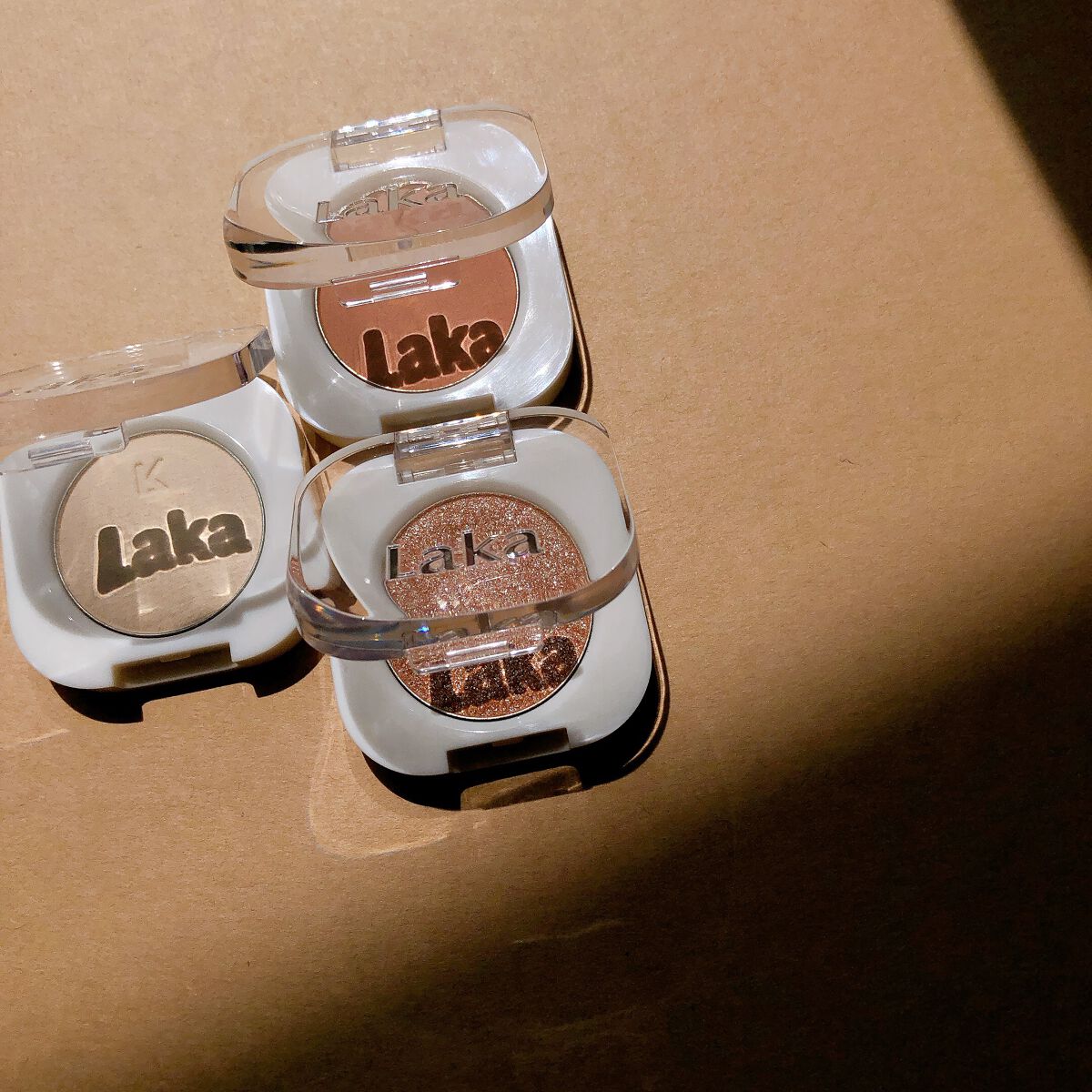 モノアイシャドウ 908 バニラ/Laka/単色アイシャドウを使ったクチコミ（1枚目）