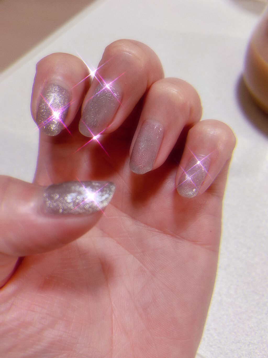 ジェルネイルキャッツアイカラージェル/ネイル工房/ジェルネイルを使ったクチコミ(1枚目)