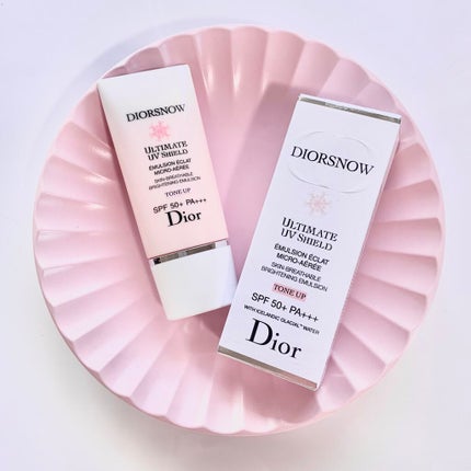 【旧】スノー UVシールド トーンアップ 50+/Dior/日焼け止めミルクを使ったクチコミ(1枚目)