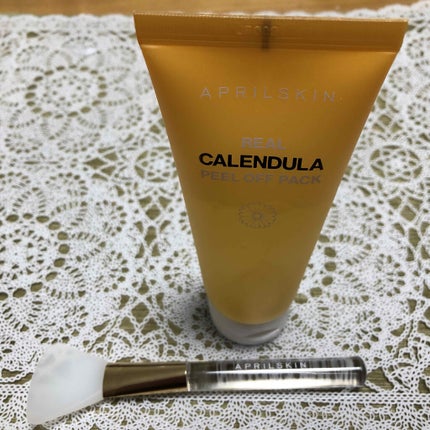リアルカレンデュラピールオフパック/APRILSKIN/ピーリングを使ったクチコミ(4枚目)