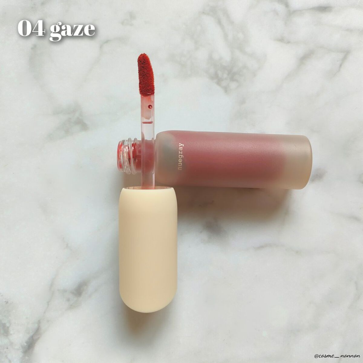 デイリームードマットリキッド #4視線/nuegray/リップグロスを使ったクチコミ（3枚目）