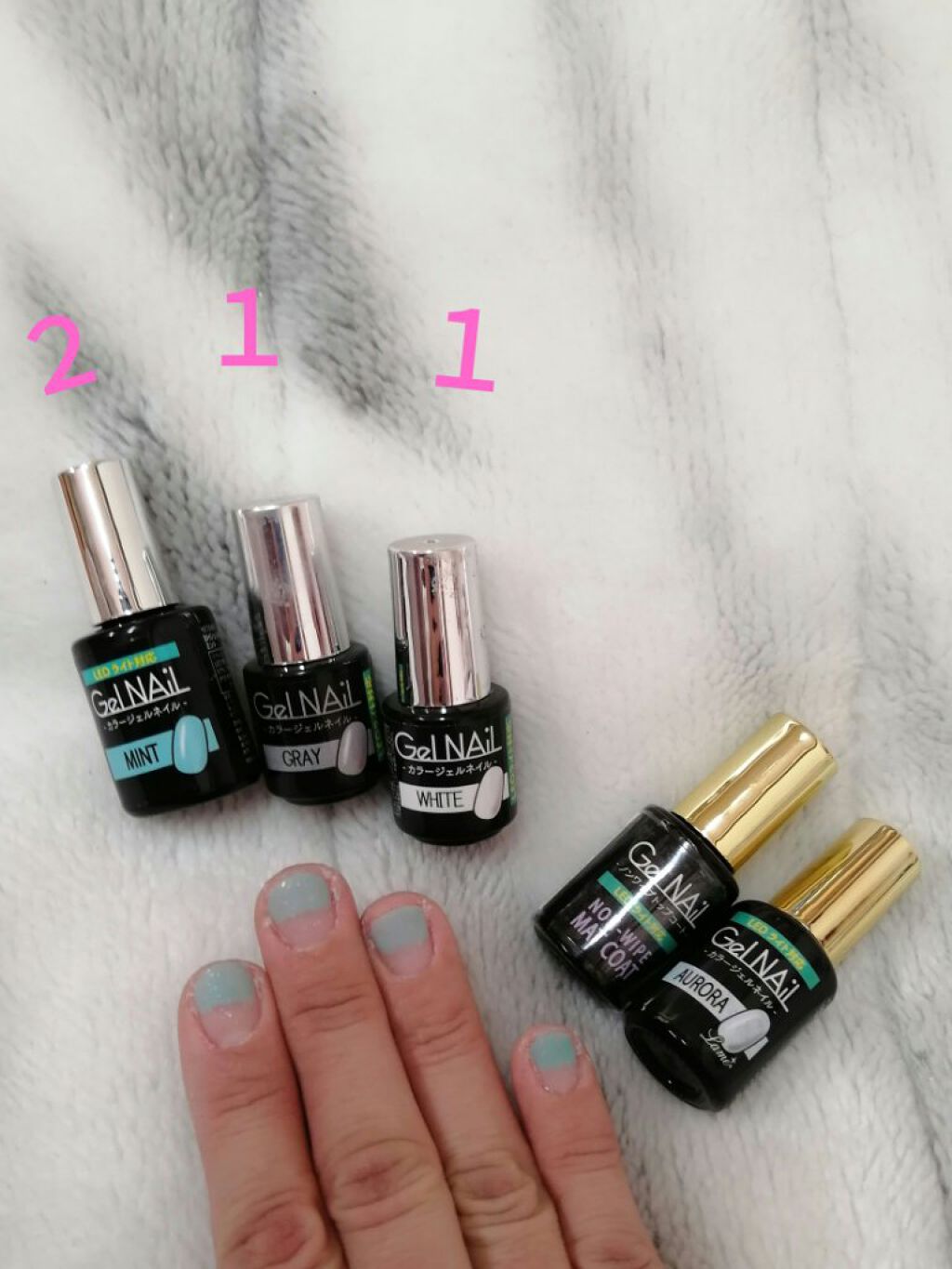 ジェルネイル（ライト対応）/セリア/ジェルネイルを使ったクチコミ（1枚目）