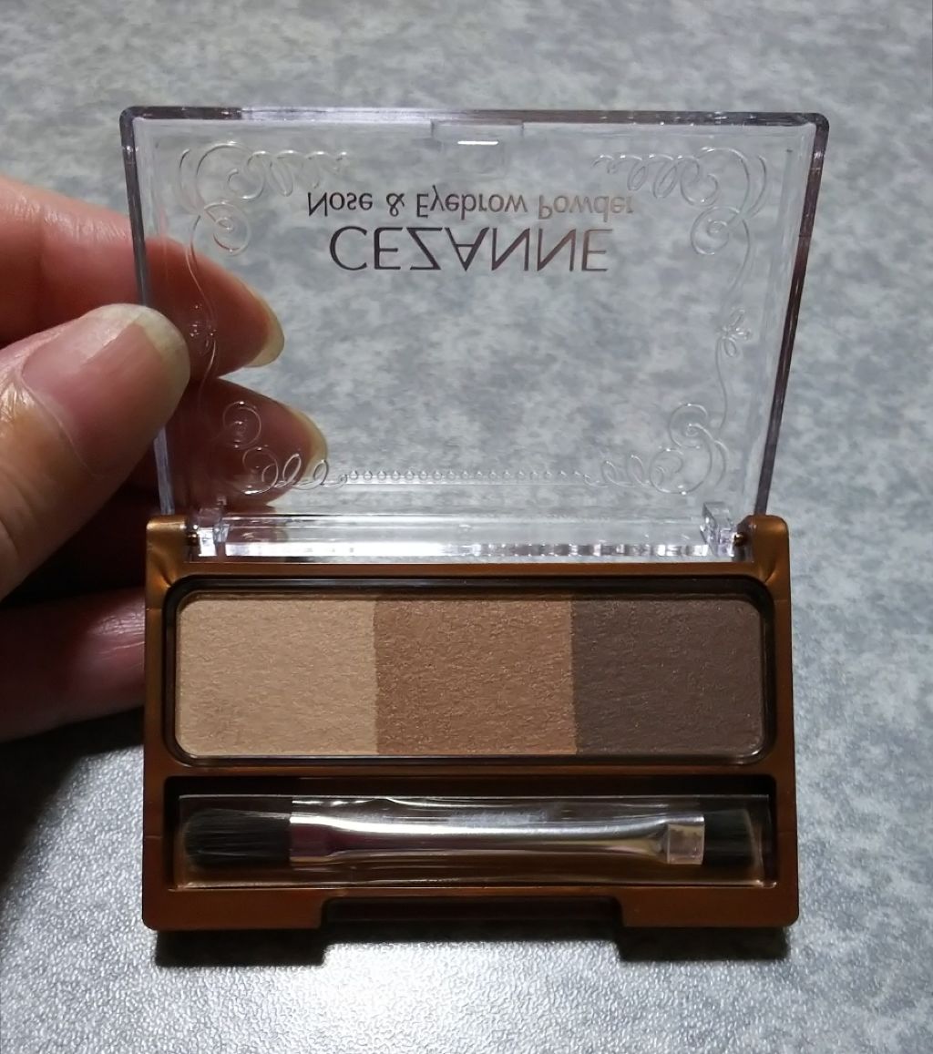 ノーズ&アイブロウパウダー/CEZANNE/パウダーアイブロウを使ったクチコミ(2枚目)