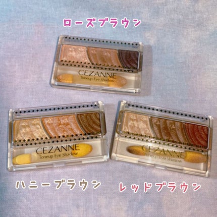 トーンアップアイシャドウ/CEZANNE/アイシャドウパレットを使ったクチコミ(3枚目)