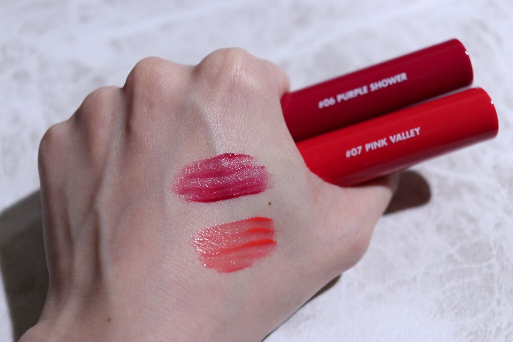 グラスティングウォーターティント/rom&nd/リップティントを使ったクチコミ(2枚目)