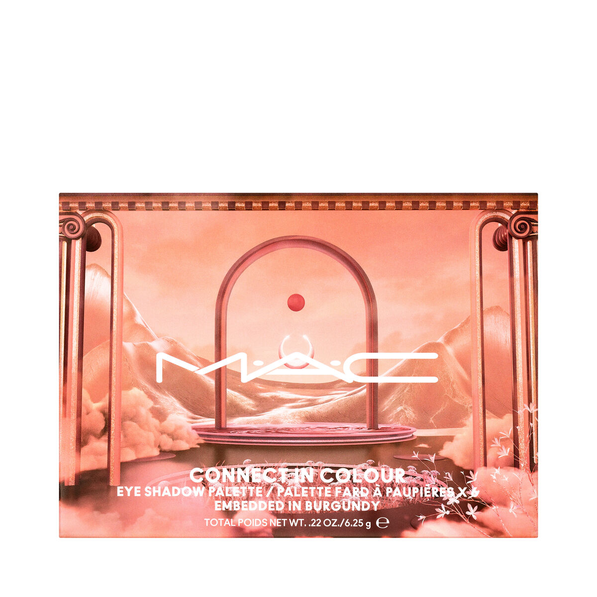 コネクト イン カラー アイシャドウ パレット × 6 エンベディッド イン バーガンディー