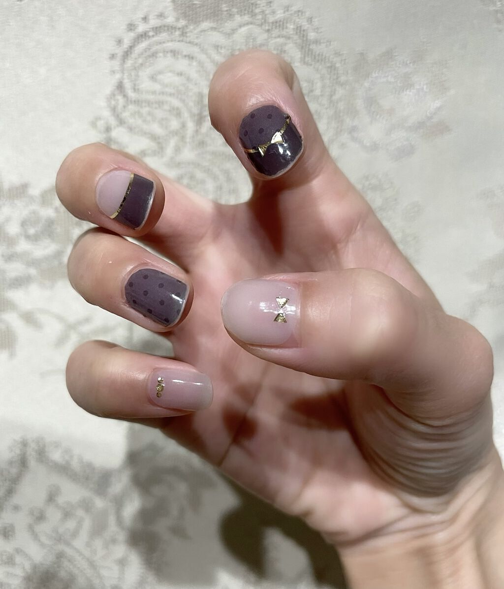 ジェルネイルシール/キャンドゥ/ネイルシールを使ったクチコミ（2枚目）