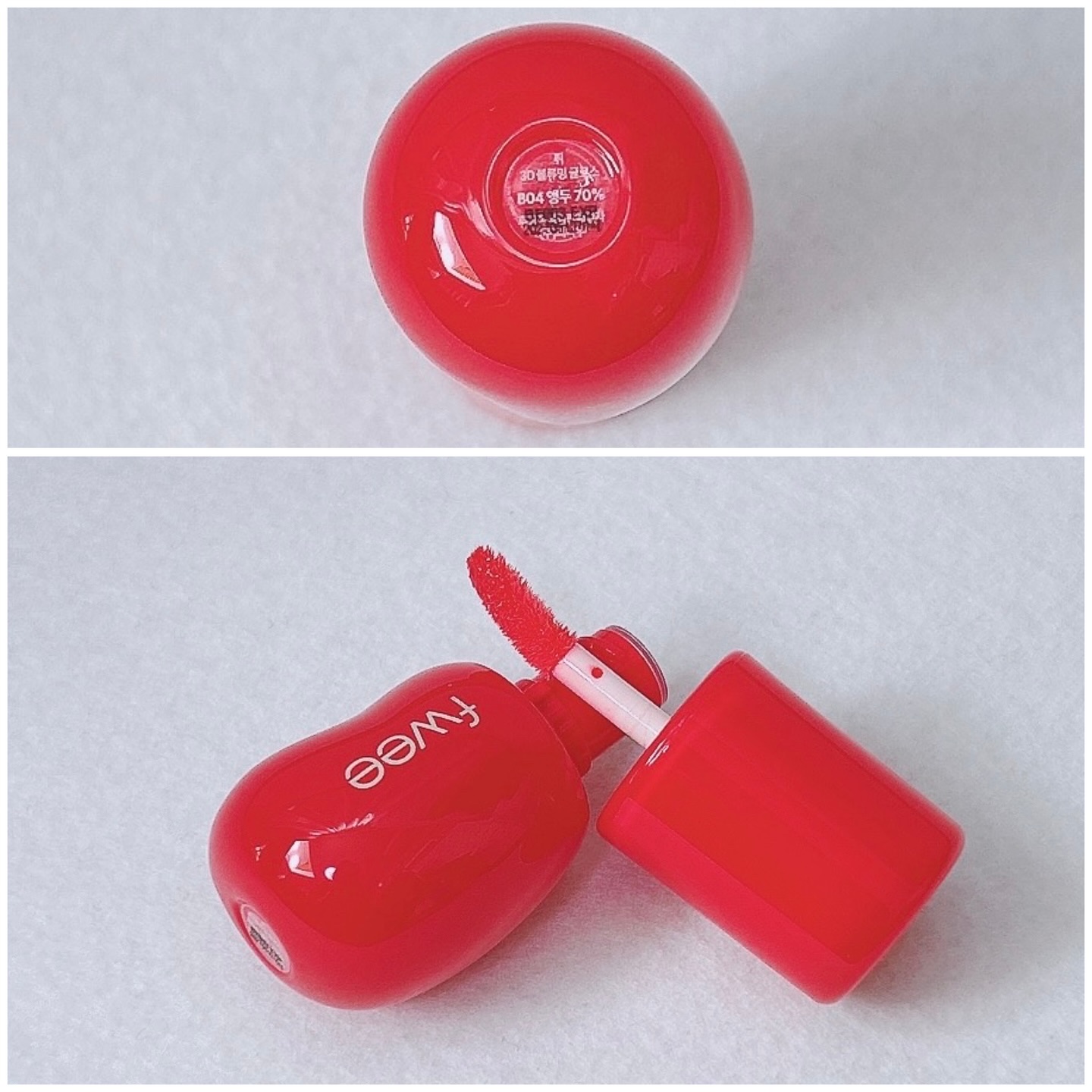 フィー 3Dボリューミンググロス/fwee/リップグロスを使ったクチコミ（3枚目）