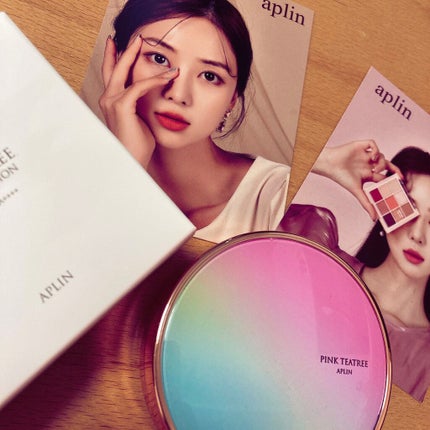 ピンクティーツリーカバークッション/APLIN/クッションファンデーションを使ったクチコミ(1枚目)