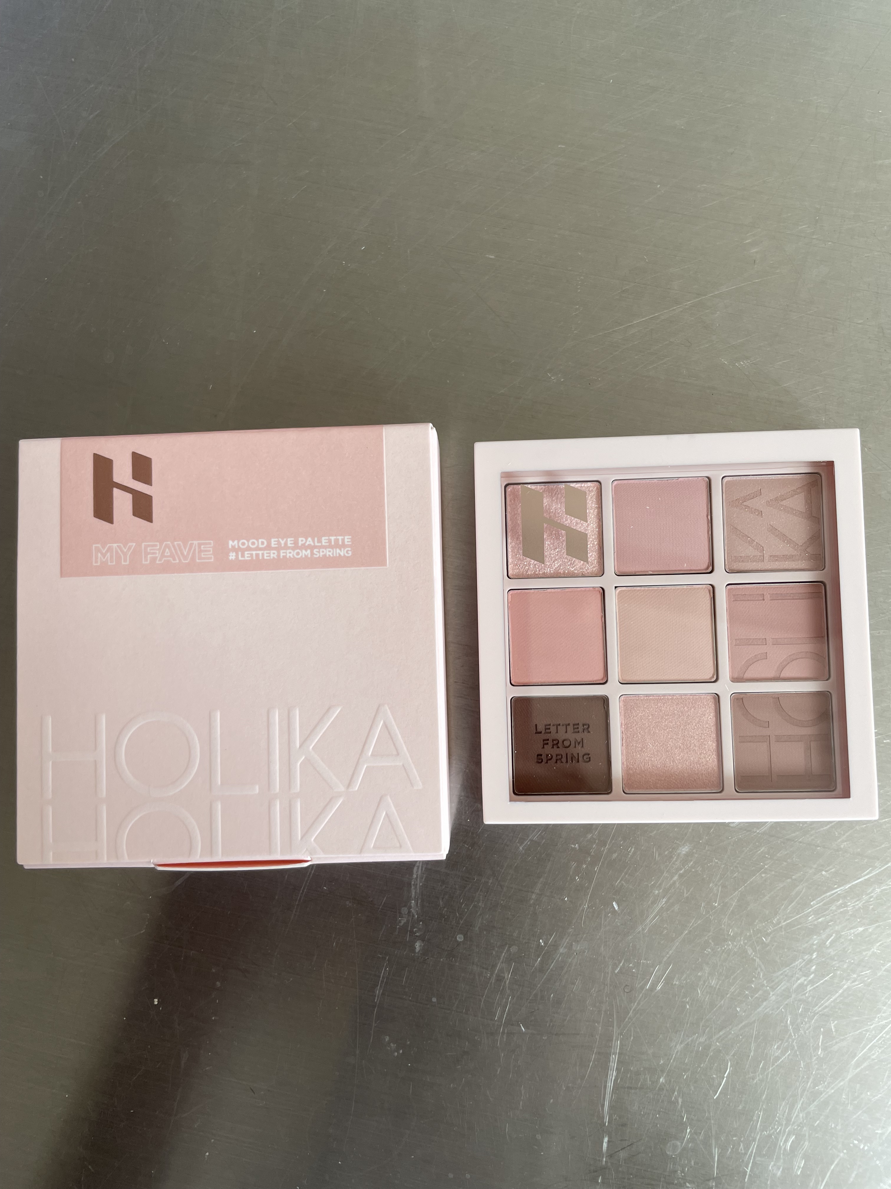 マイフェイブムードアイパレット 9カラー 09　レターフロムスプリング（LETTER FROM SPRING）/HOLIKA HOLIKA/アイシャドウパレットを使ったクチコミ（1枚目）