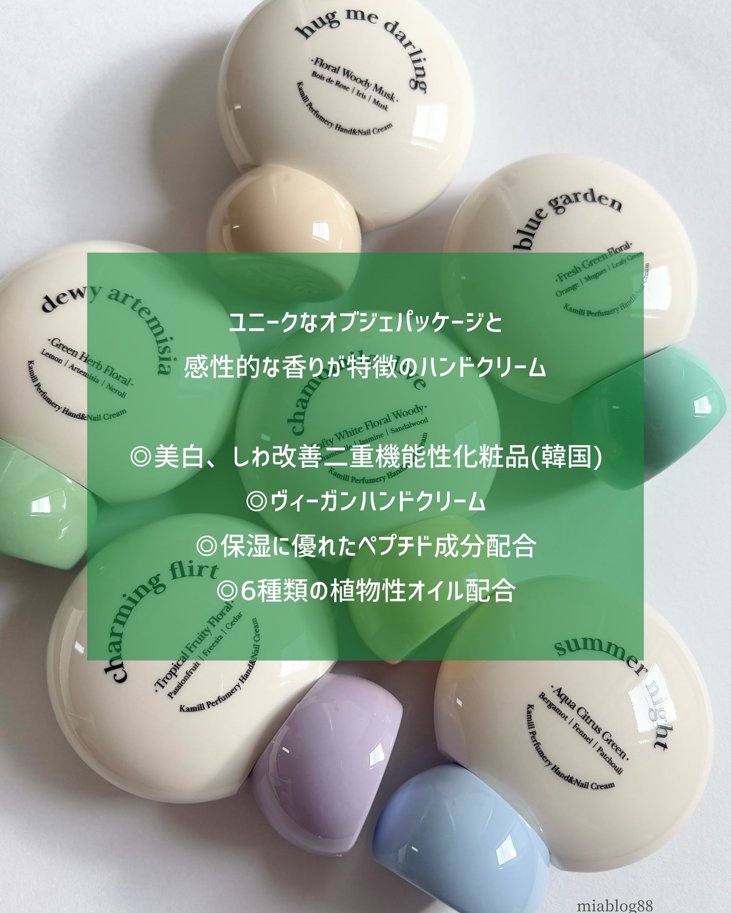 パフューマリー ハンド&ネイルクリーム デューイアルテミシア 50ml/カミール/ハンドクリームを使ったクチコミ(3枚目)