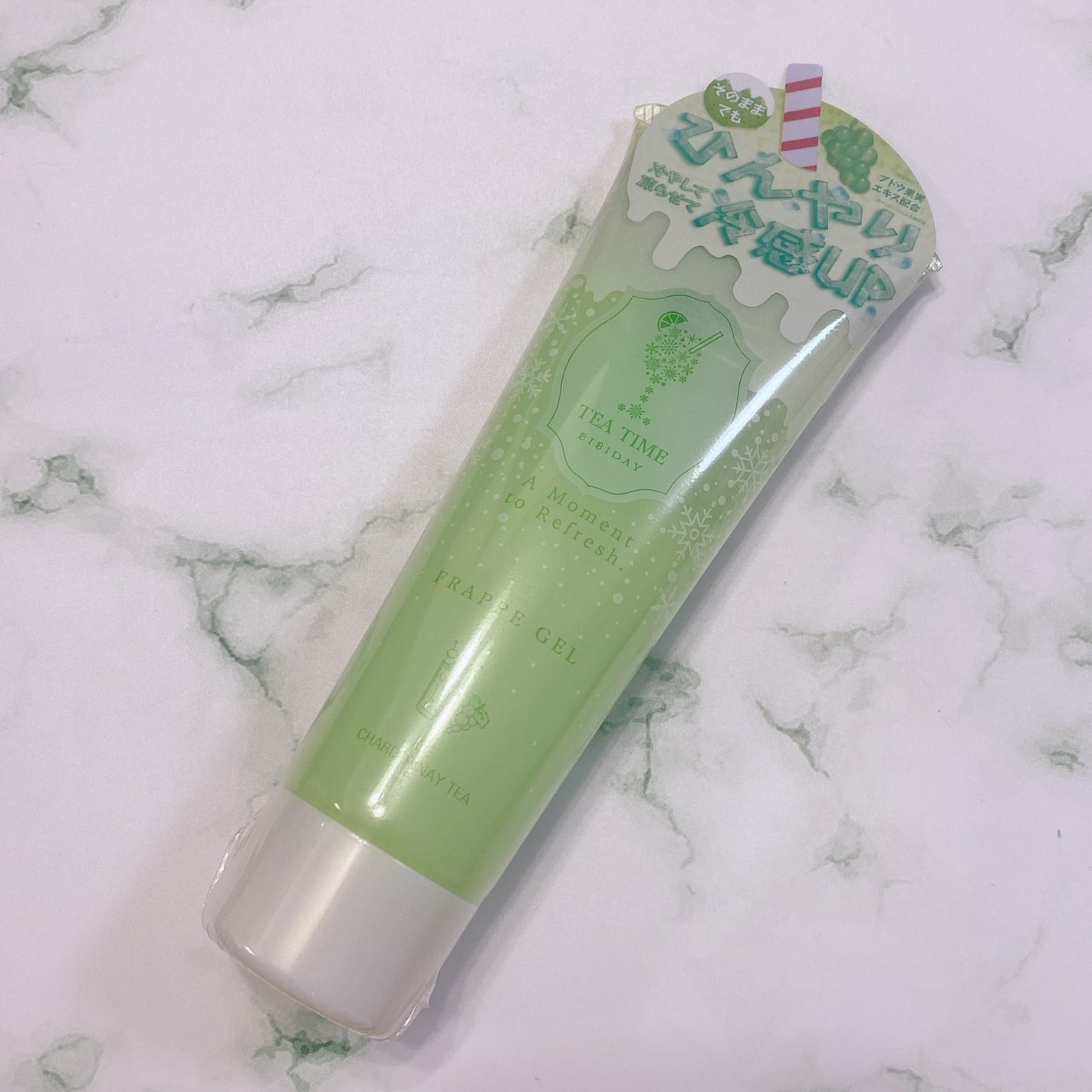 BIBIDAY TEA TIME フラッペジェル アイスシャルドネティーの香り/BIBIDAY/ボディローションを使ったクチコミ(4枚目)