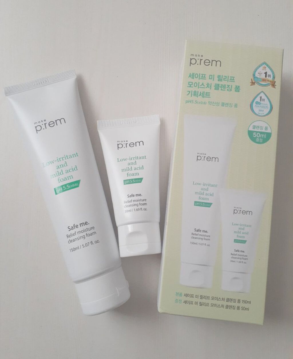 セーフミー リリーフモイスチャー クレンジングフォーム/make prem/洗顔フォームを使ったクチコミ(1枚目)