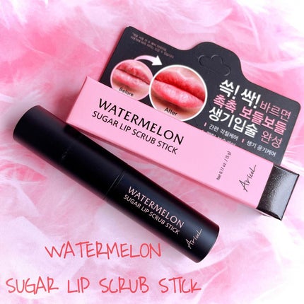 ウォーターメロンシュガーリップスクラブスティック/Ariul/リップスクラブを使ったクチコミ(2枚目)