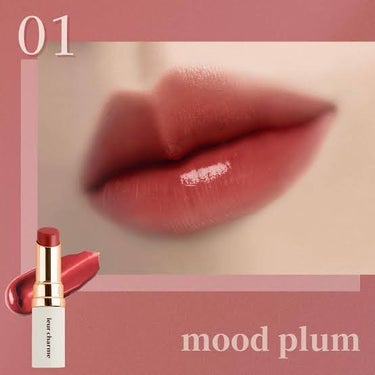 フォーエバー フィット ルージュ 01 mood plum(ムードプラム)/leur charme/口紅を使ったクチコミ（1枚目）