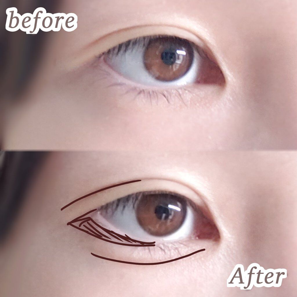 描くふたえアイライナー/CEZANNE/リキッドアイライナーを使ったクチコミ(2枚目)