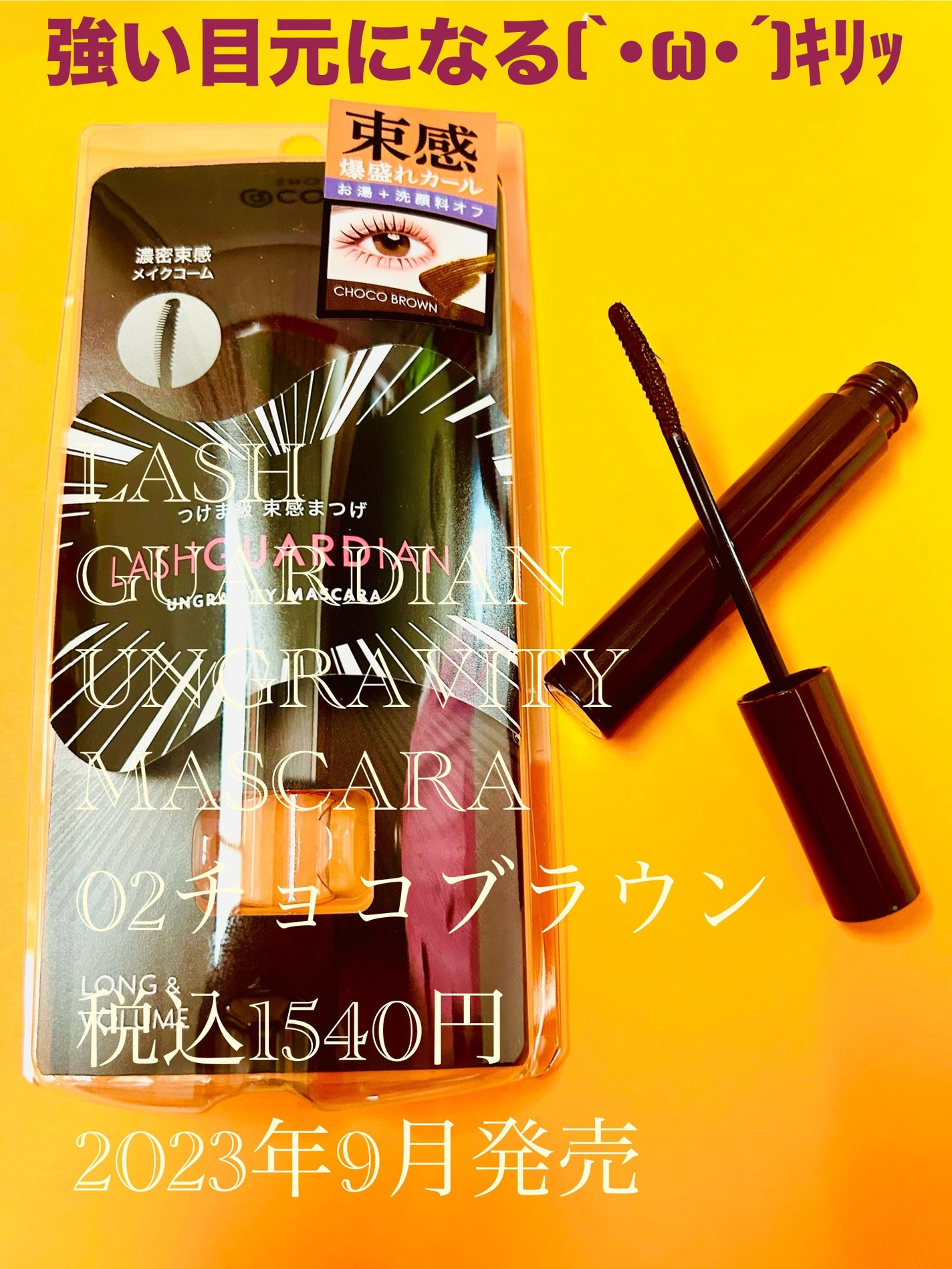 ラッシュガーディアン アングラヴィティマスカラ/LASHGUARDIAN/マスカラを使ったクチコミ(1枚目)