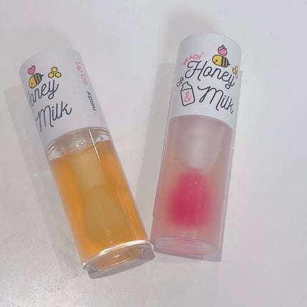 Honey&Milk Lip Oil/A’pieu/リップオイルを使ったクチコミ(1枚目)