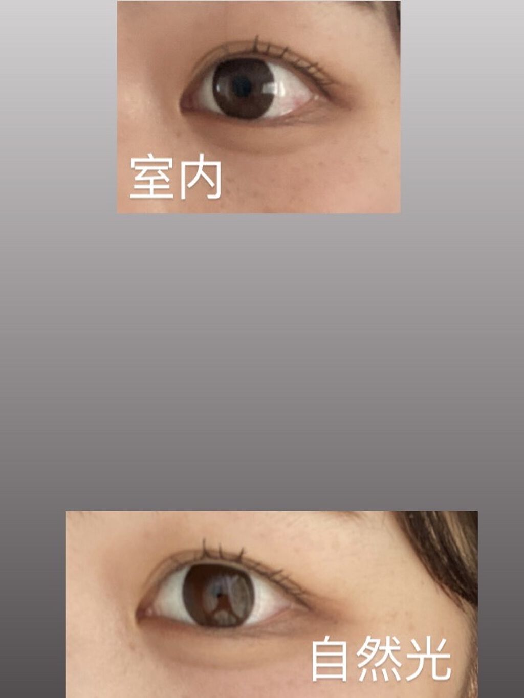 eye closet 1DAY シルエットキャメル/EYE CLOSET/ワンデー（１DAY）カラコンを使ったクチコミ（3枚目）