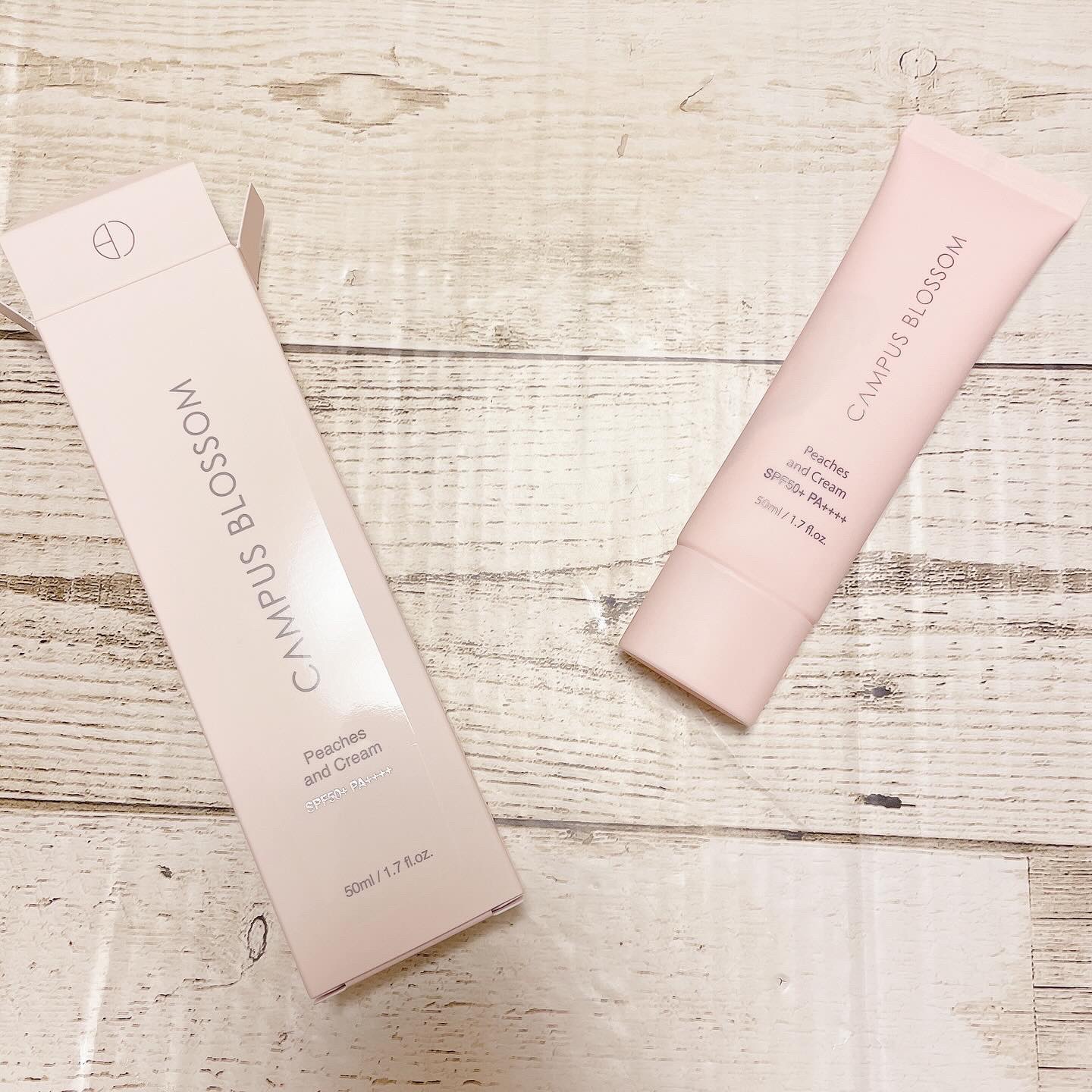 ピーチ&クリームトーンアップ サンスクリーン/CAMPUS BLOSSOM/化粧下地を使ったクチコミ（1枚目）