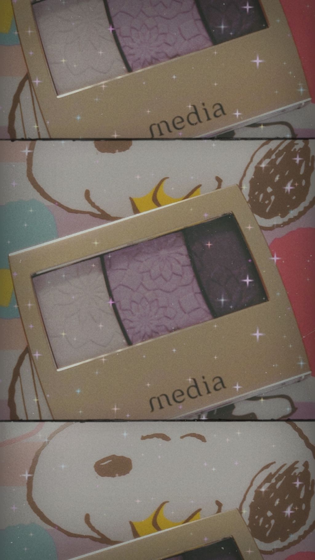 グラデカラーアイシャドウ/media/アイシャドウパレットを使ったクチコミ（1枚目）