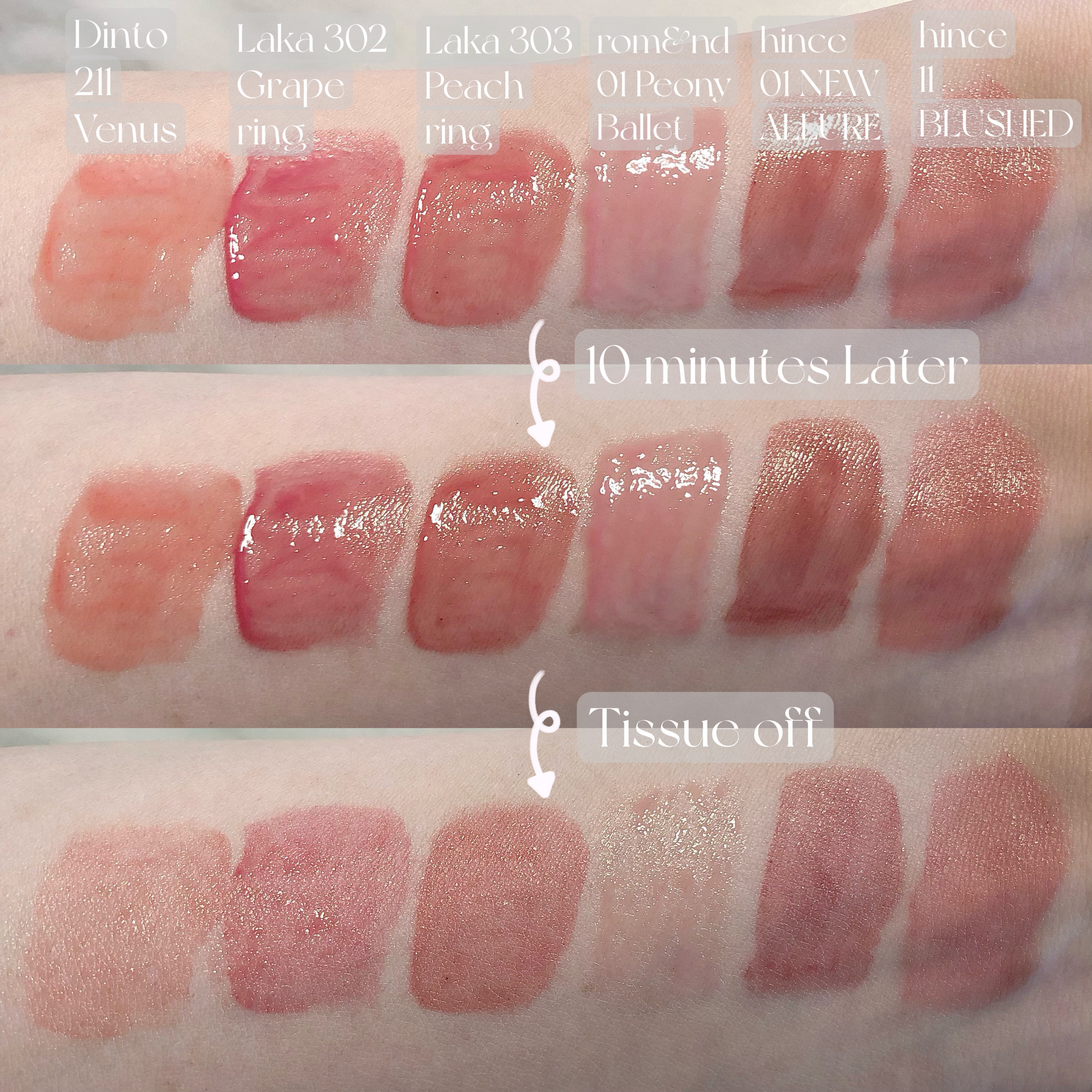 ムードインハンサーウォーターリキッドグロウ/hince/口紅を使ったクチコミ（2枚目）