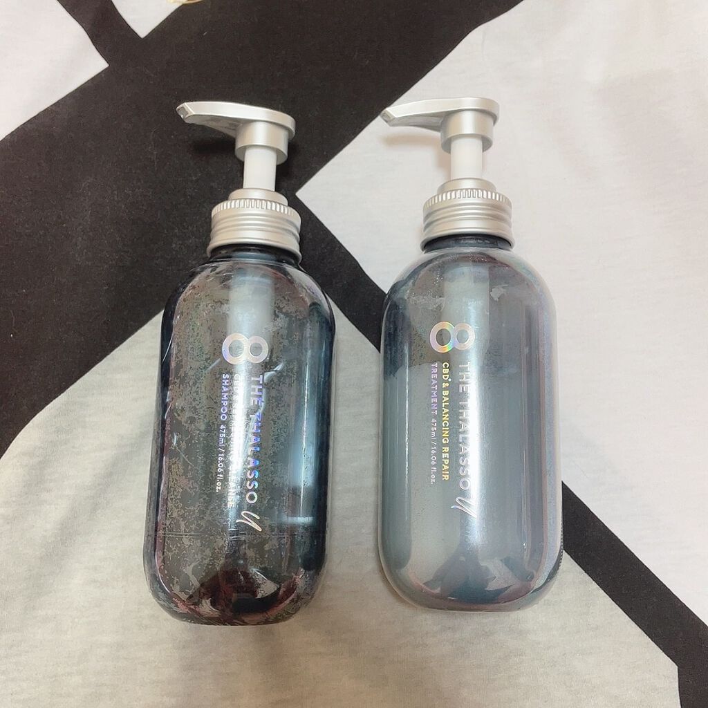 エイトザタラソ ユー CBD&リフレッシング クレンズ 美容液シャンプー/CBD&バランシング ダメージリペア 美容液ヘアトリートメント/エイトザタラソ/市販シャンプーを使ったクチコミ(1枚目)