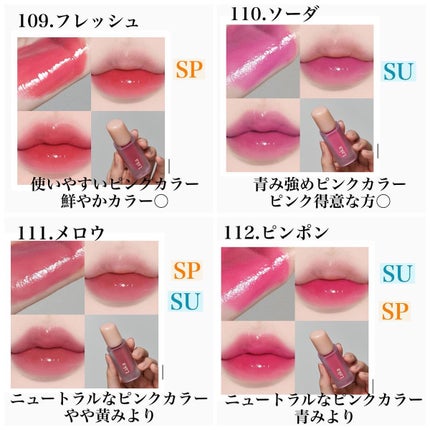 フルーティーグラムティント/Laka/リップティントを使ったクチコミ(4枚目)